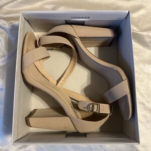 Nude Suede Sandal